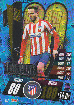 Saul Niguez Atletico Madrid 2020/21 Topps Match Attax CL 100 Club #CL07